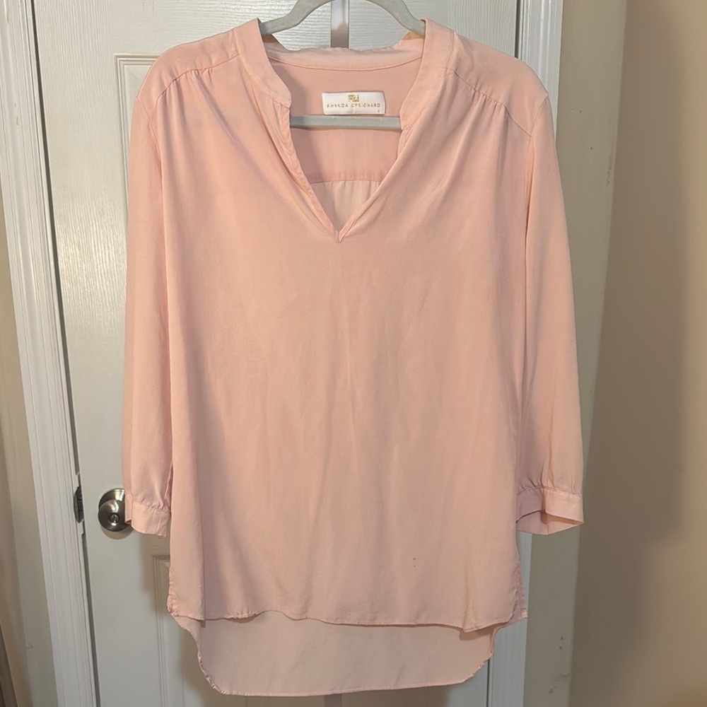 Amanda Uprichard blush blouse